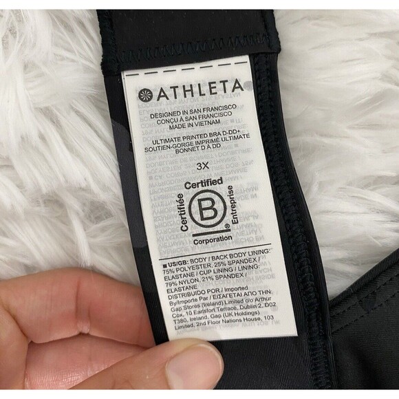 Athleta Sport Bra Size 3X Ultimate Printed Bra D-DD Camo Workout Gym Athletic - Picture 6 of 13